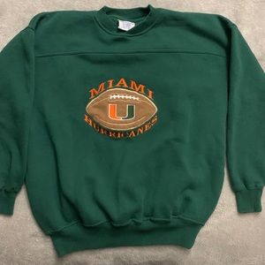 Vintage Miami Hurricanes Football Crewneck